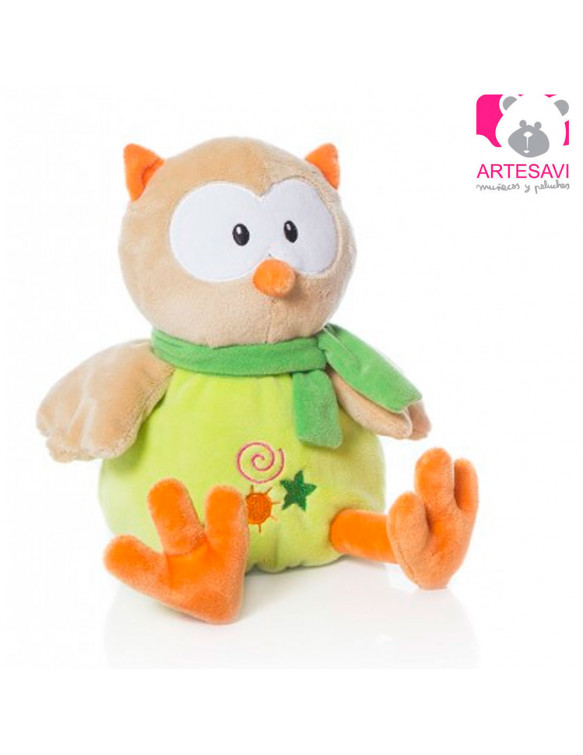 Baby Green Owl Sitting Rattle 8435174923503 Rattles and