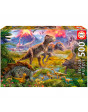 Encuentro De Dinosaurios Puzzle 500pz