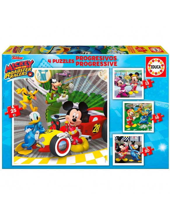 Mickey & The Roadster Racers Puzzle 12-16-20-25pz 8412668176294